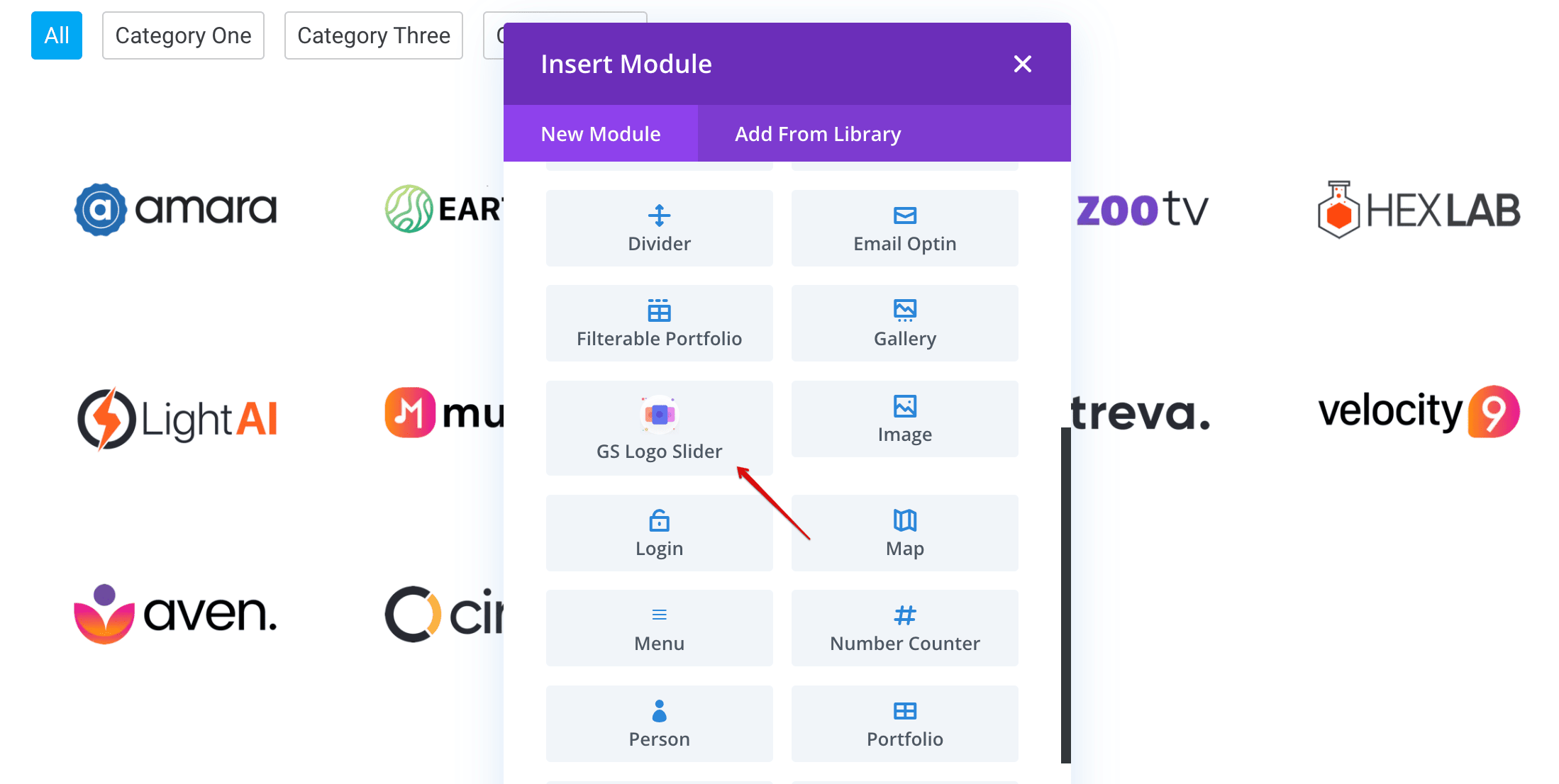 Divi Builder - Module.