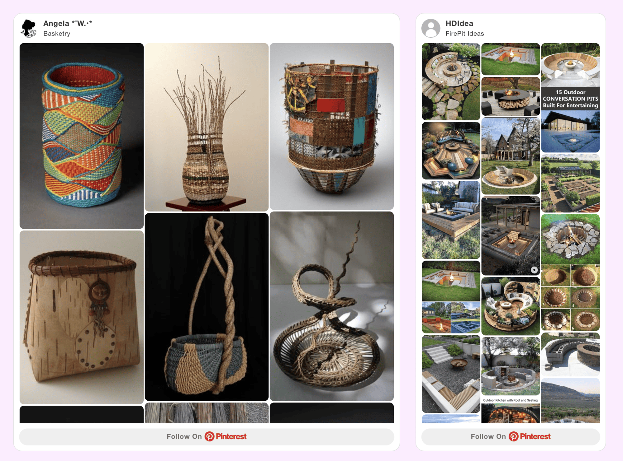 Theme Board in Sidebar: GS Pinterest Portfolio