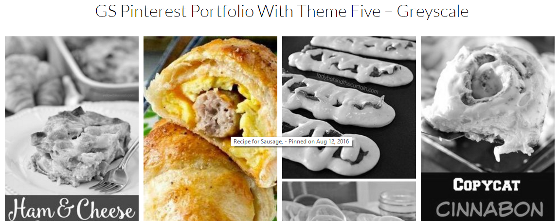 GS Pinterest Portfolio With Theme Five – Greyscale