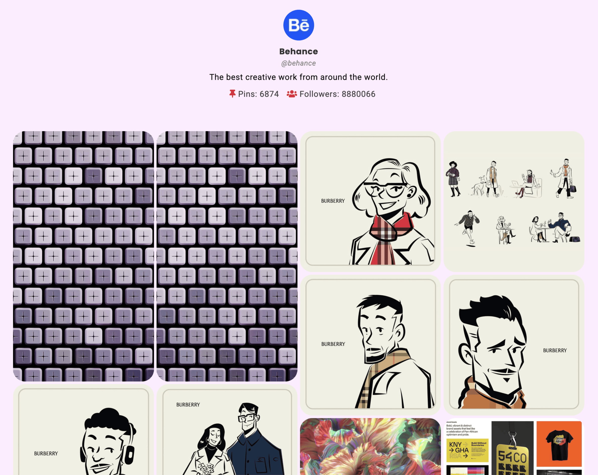User Profile Theme: GS Pinterest Portfolio