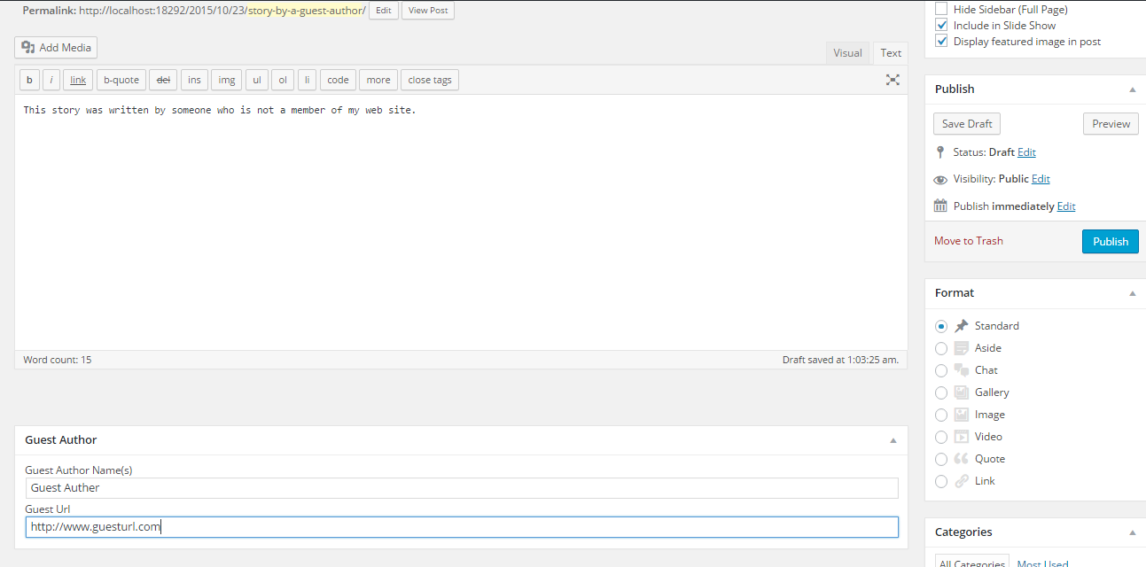Override the post Author