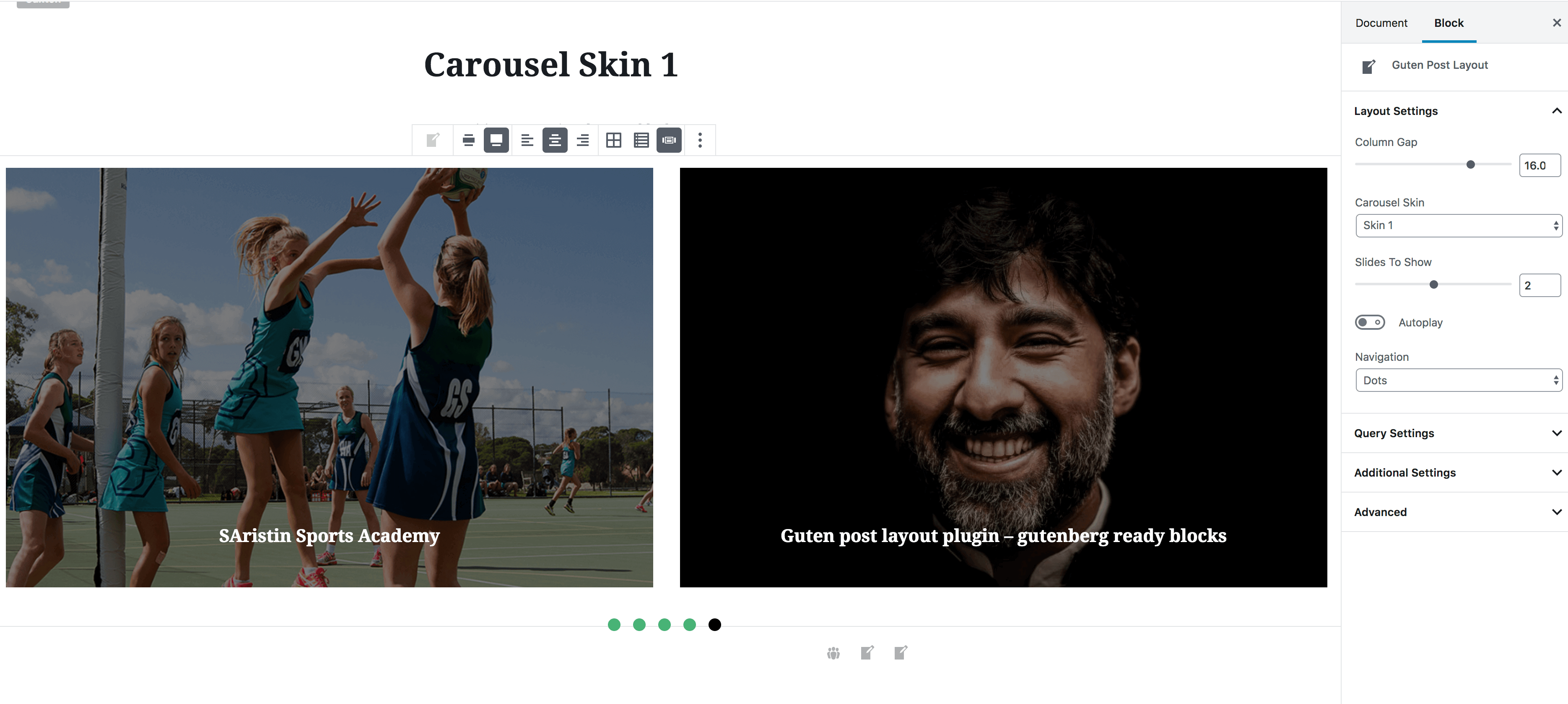 Carousel Skin 1 Example