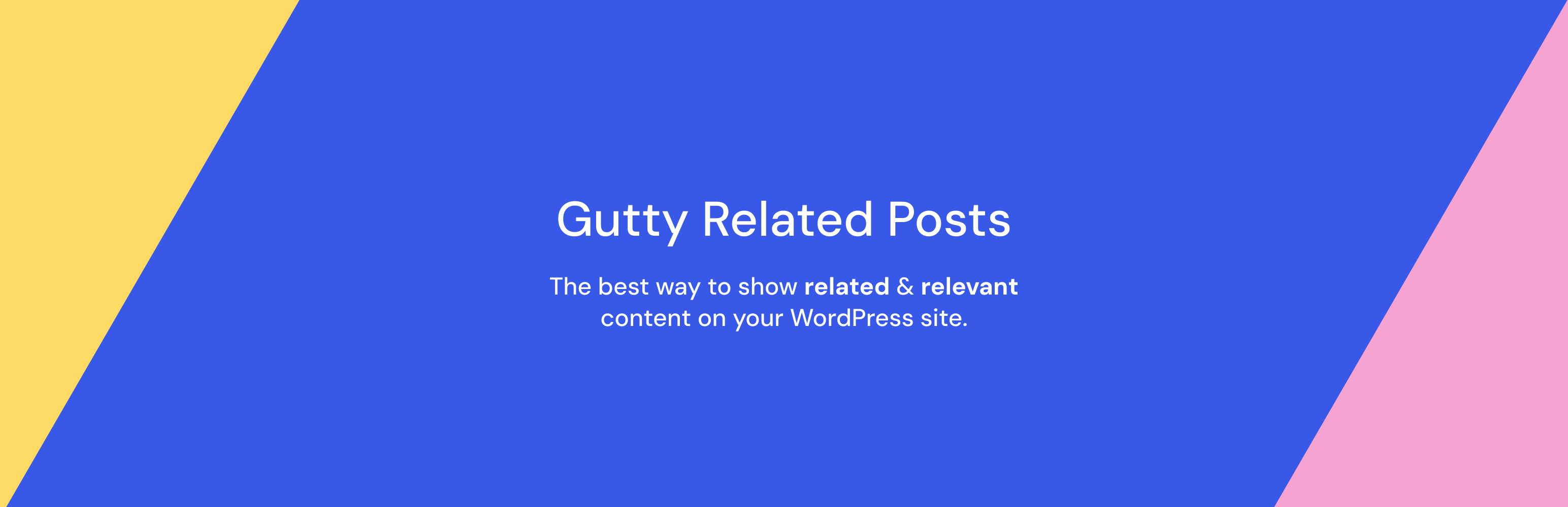WordPress 外掛 Gutty Related Posts 的封面圖片。