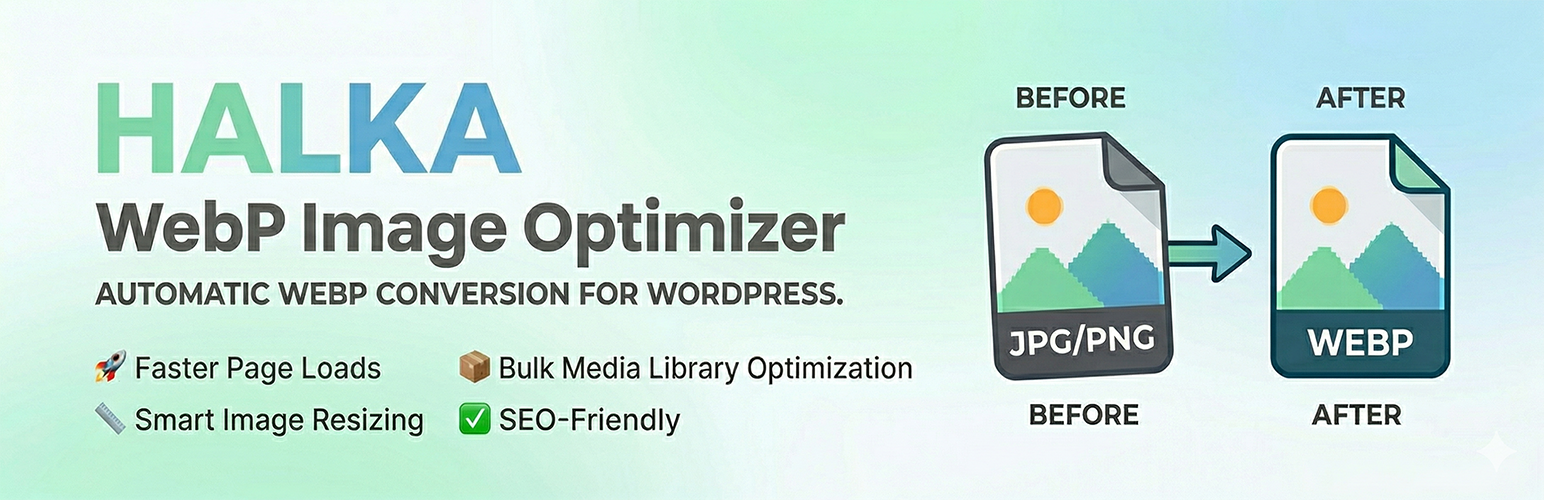 WordPress 外掛 Halka WebP Image Optimizer 的封面圖片
