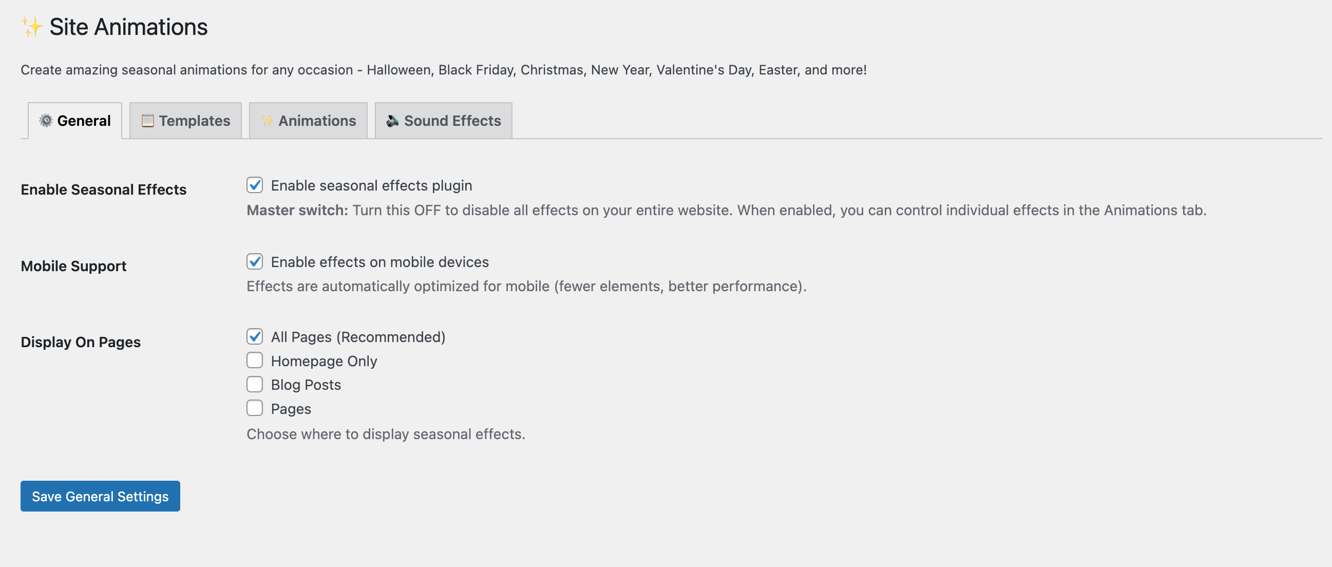 Display controls for targeting