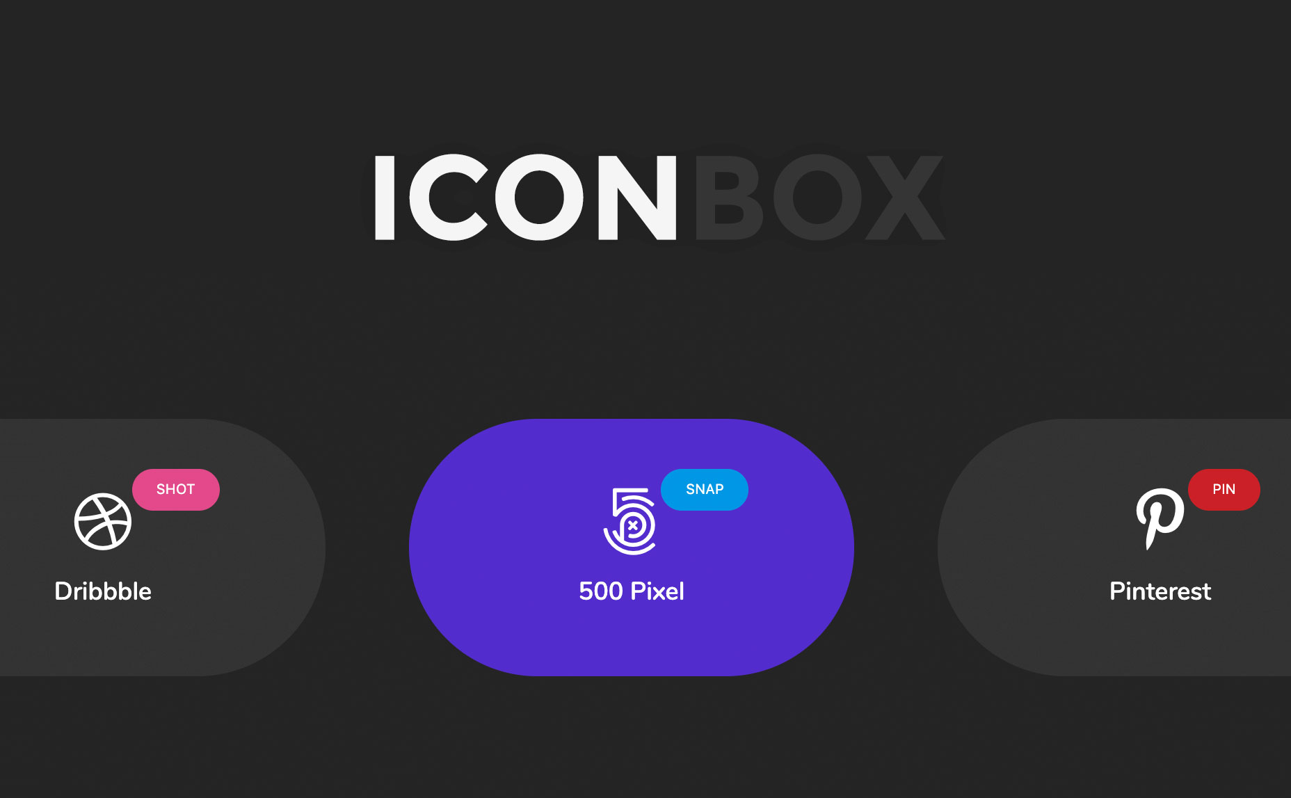 Icon box widget - capsule design