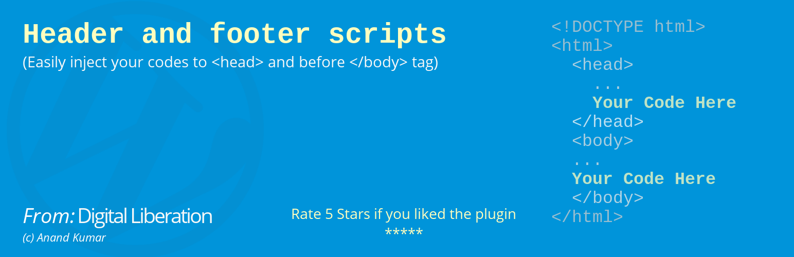 Header and Footer Scripts