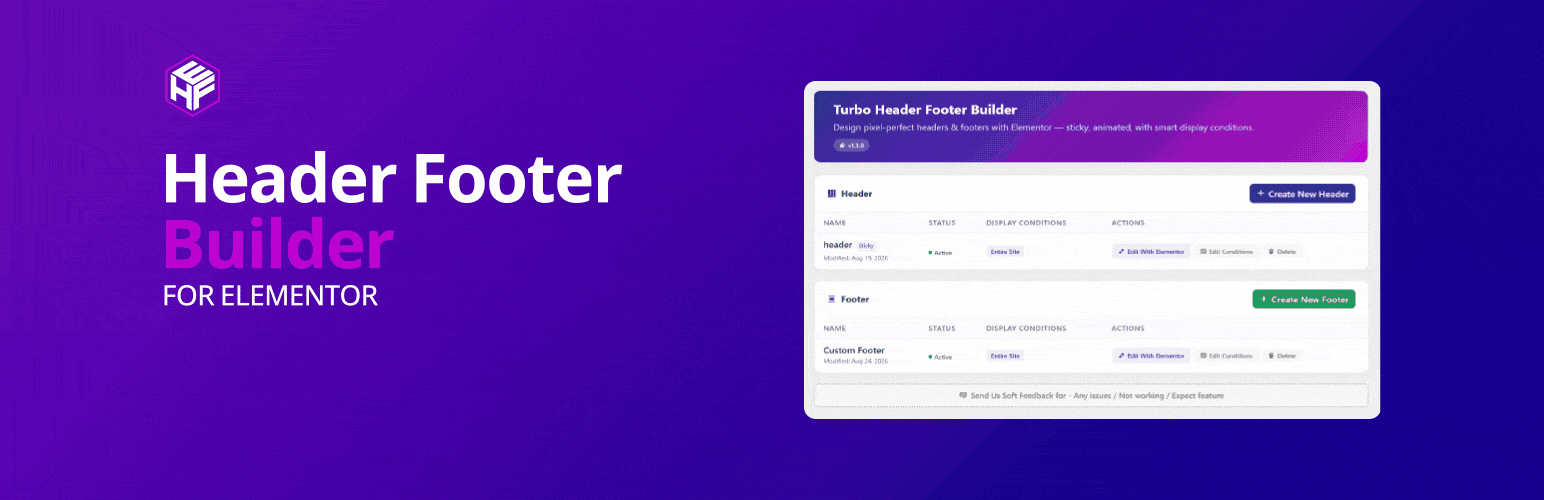 Header Footer Builder for Elementor