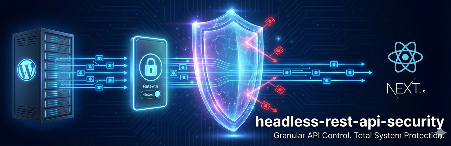 WordPress 外掛 Headless REST API Security 的封面圖片。