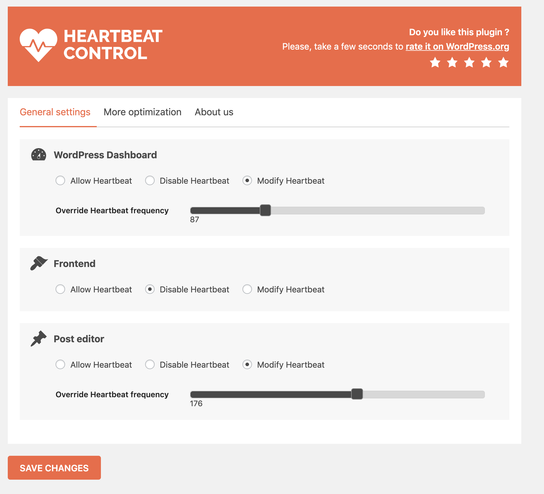 Modify Heartbeat frequency precisely