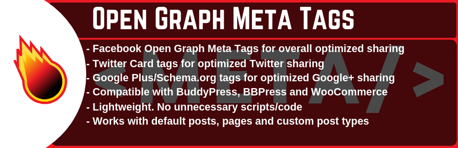 Open Graph, Google Plus/Schema.org, Twitter Card Tags for WordPress