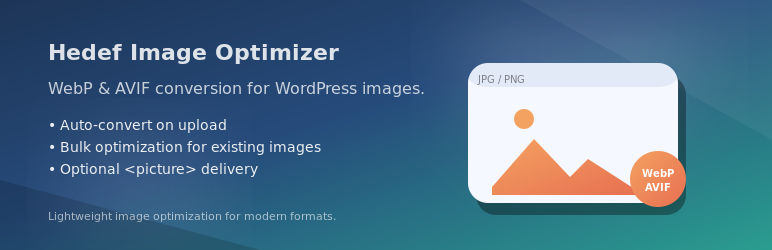 Hedef Image Optimizer — WebP & AVIF