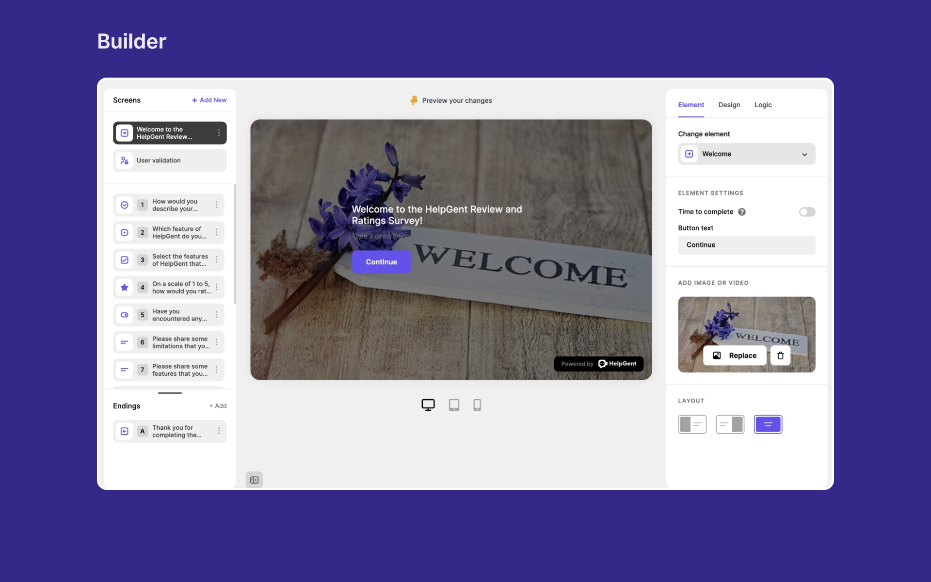 HelpGent – The Ultimate Form Builder &amp; TypeForm Alternative on WordPress | Craft Conversational Multi Step Form with Video, Voice, Screen Recording, &amp; Text Messaging