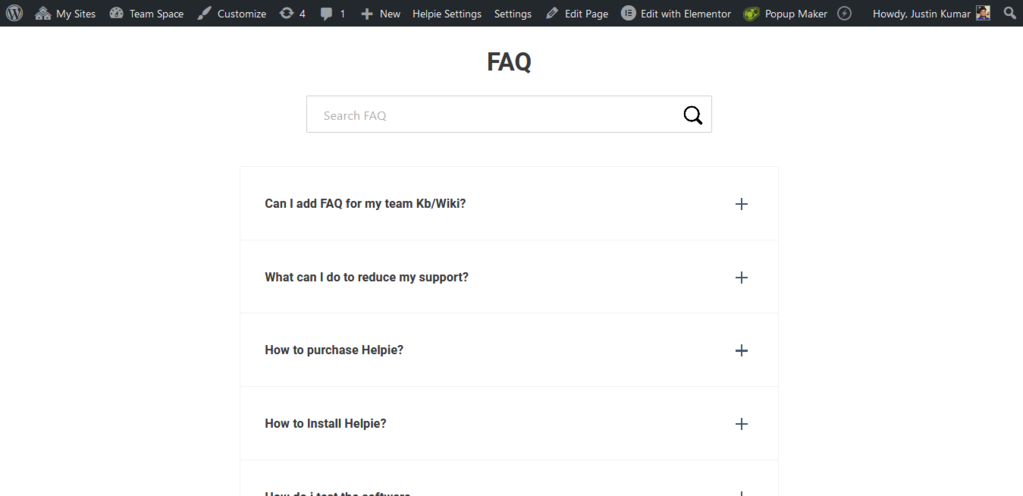 FAQ / Accordion / Docs – Helpie WordPress FAQ Accordion plugin