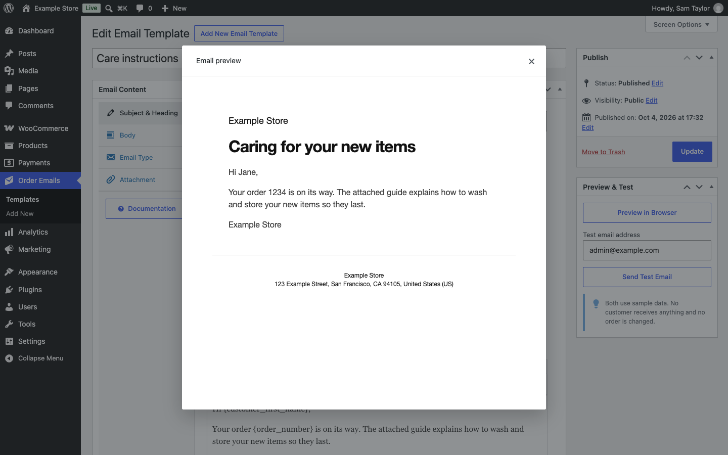 Hera Pre-Written Emails for WooCommerce