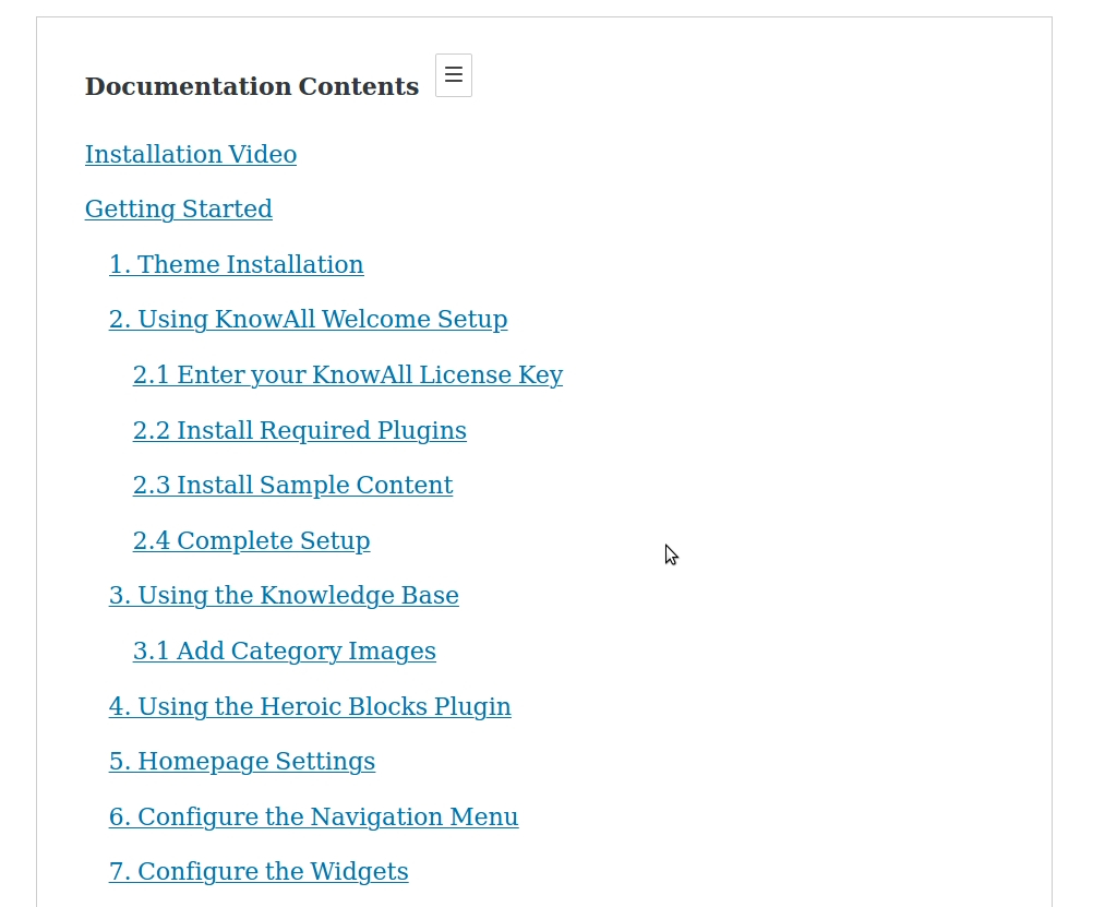 Crear tabla de contenidos en WordPress - Heroic Table of Contents
