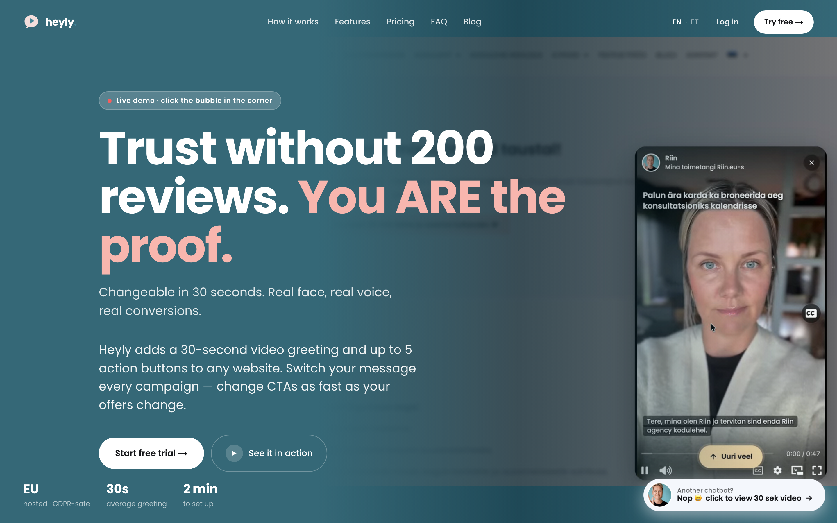 The bubble on an English site.