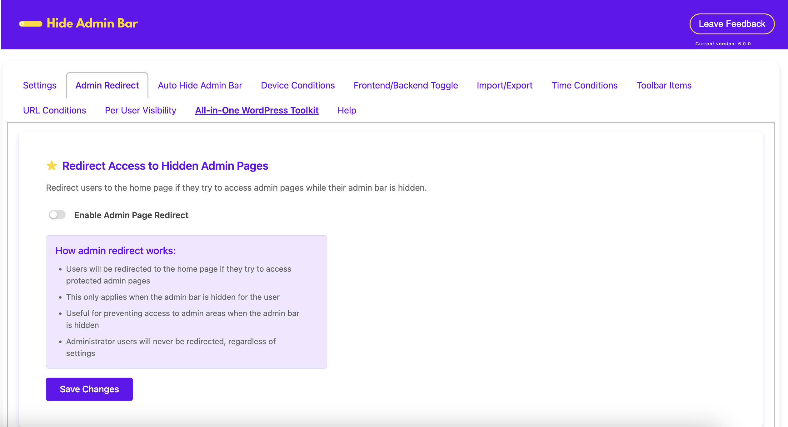 Hide Admin Bar Based on User Roles