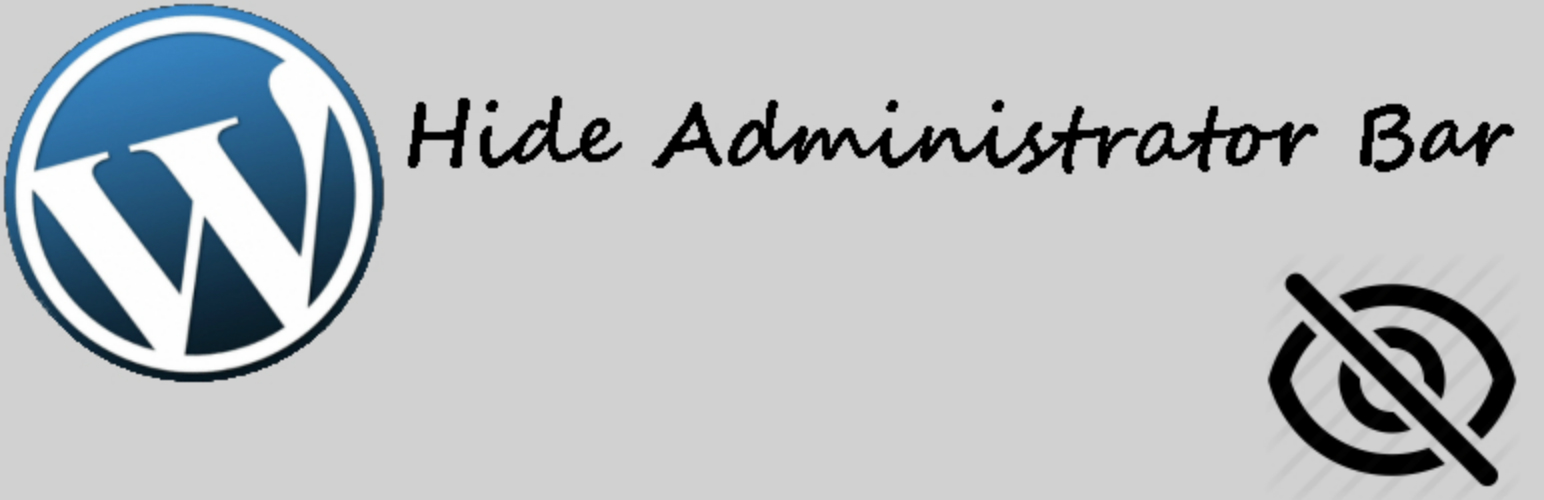 Hide Administrator Bar