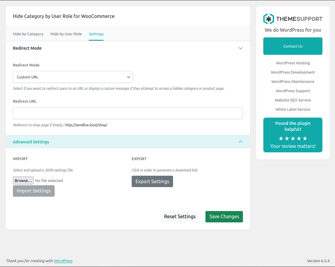 Display a custom message when a user attempts to access a hidden category or its related products.