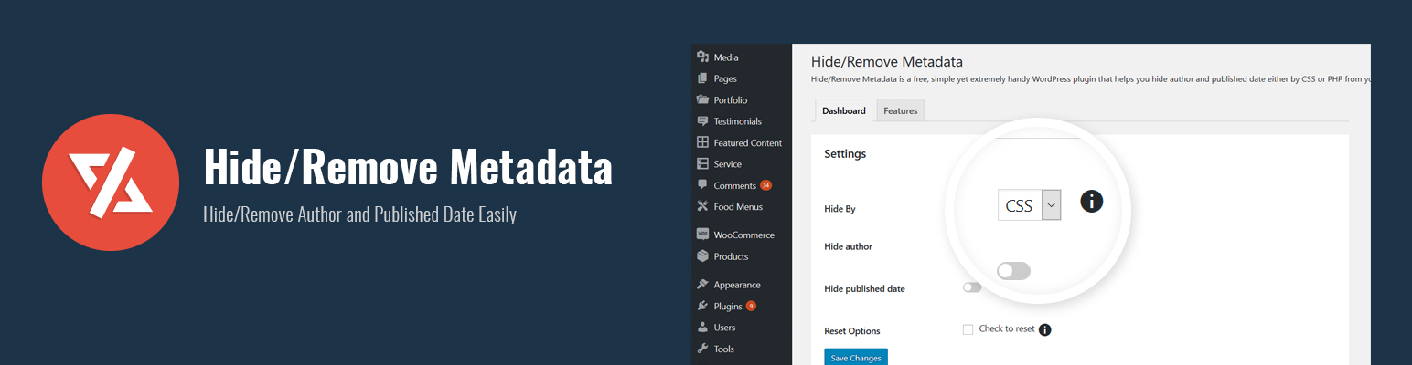 Hide/Remove Metadata