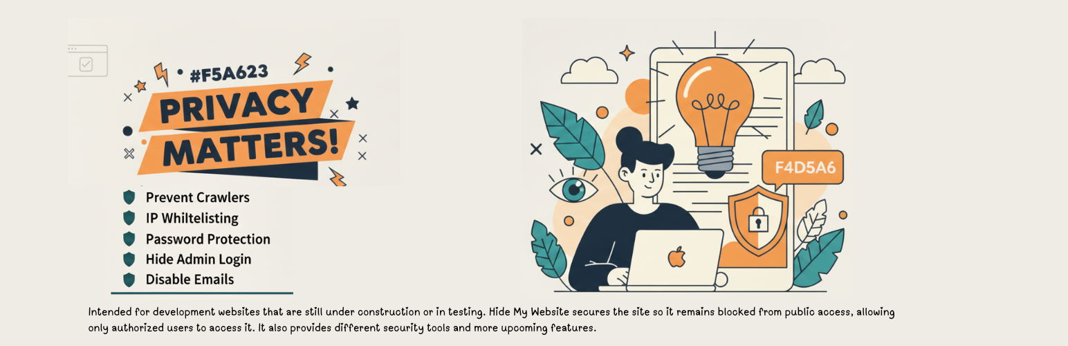 Hide My Website – Password Protect, Block AI & Hide Admin Login