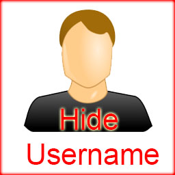 Hide Username Front Side