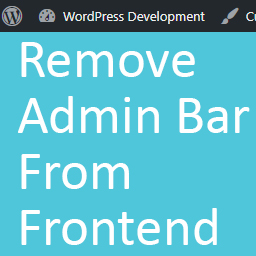 Hide WP Front Admin Bar logo