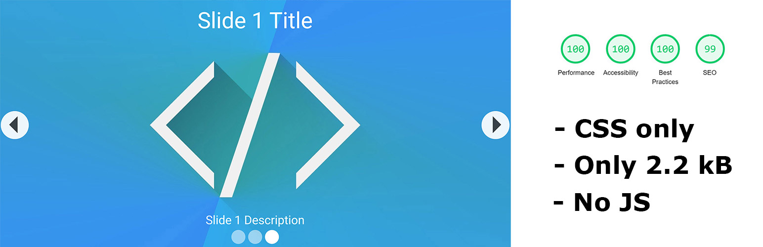 High Performance CSS Only Slider