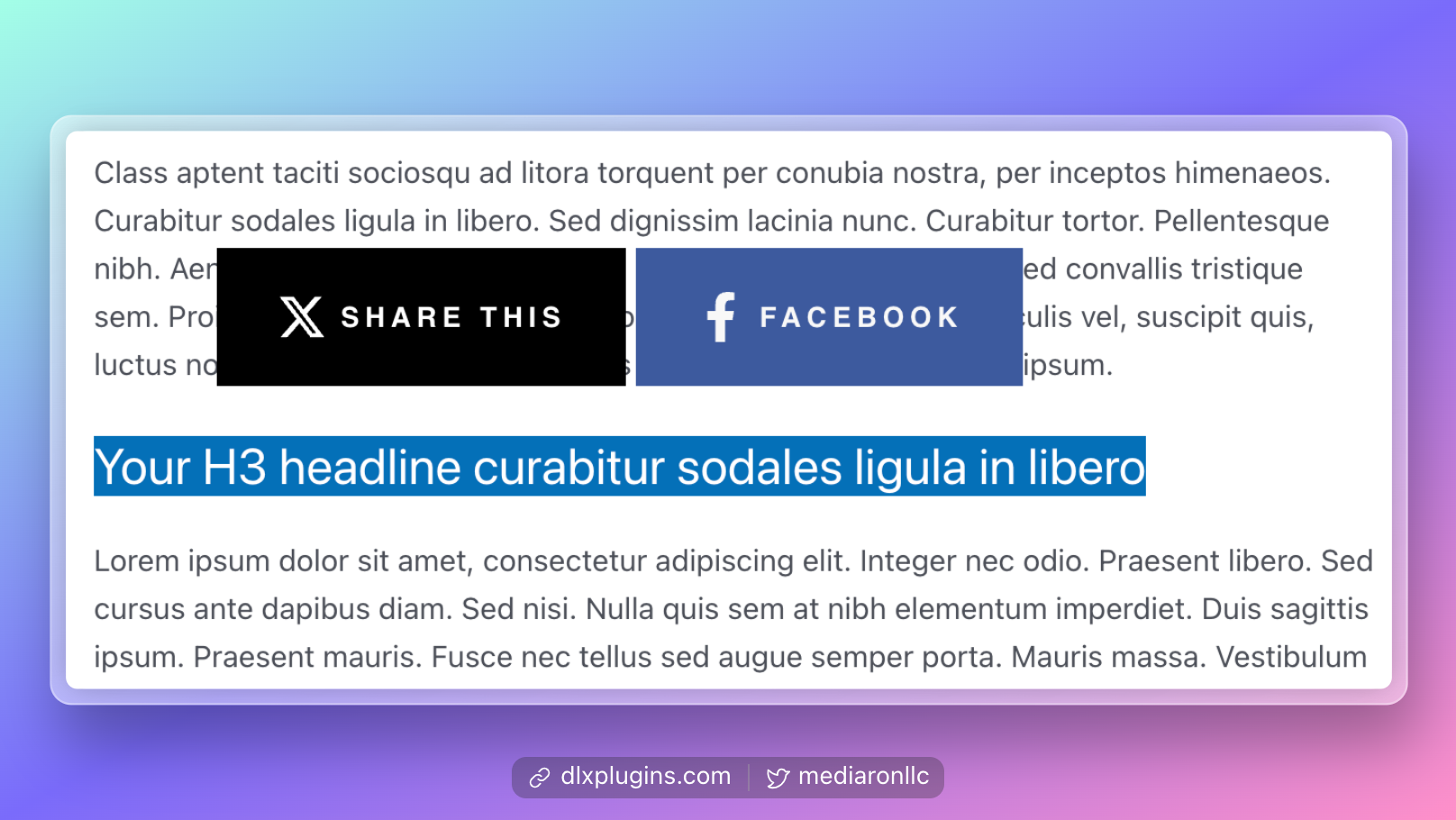 Highlight and Share – Social Text and Image Sharing