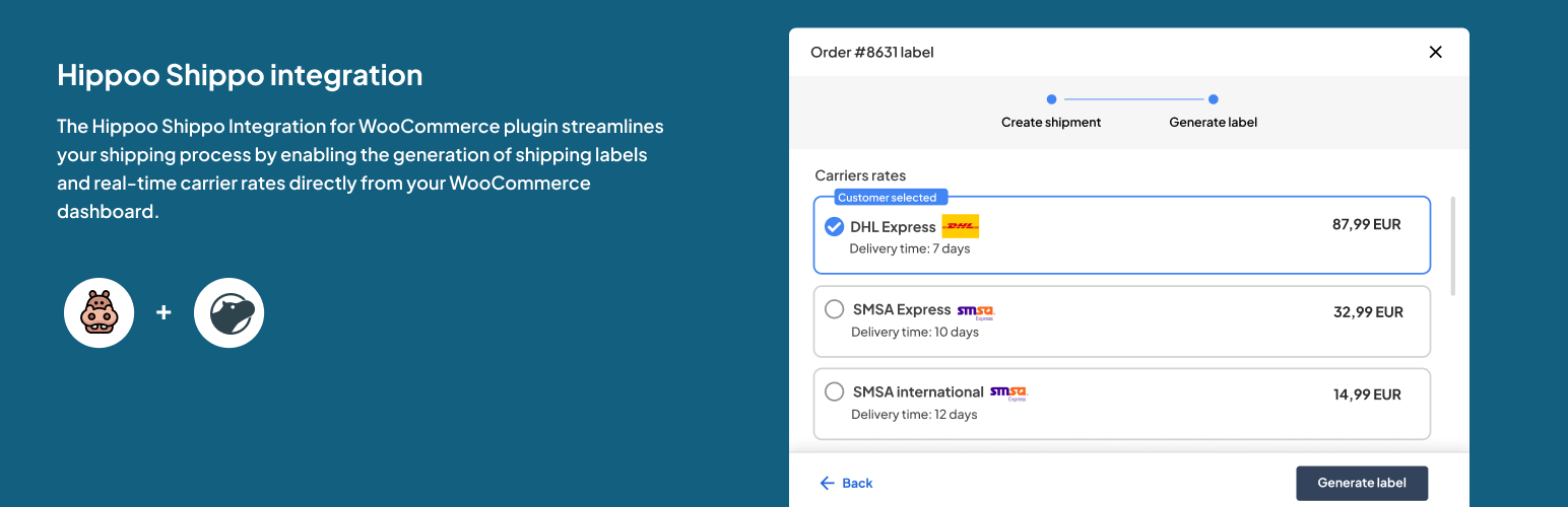 Hippoo Shippo Integration for WooCommerce
