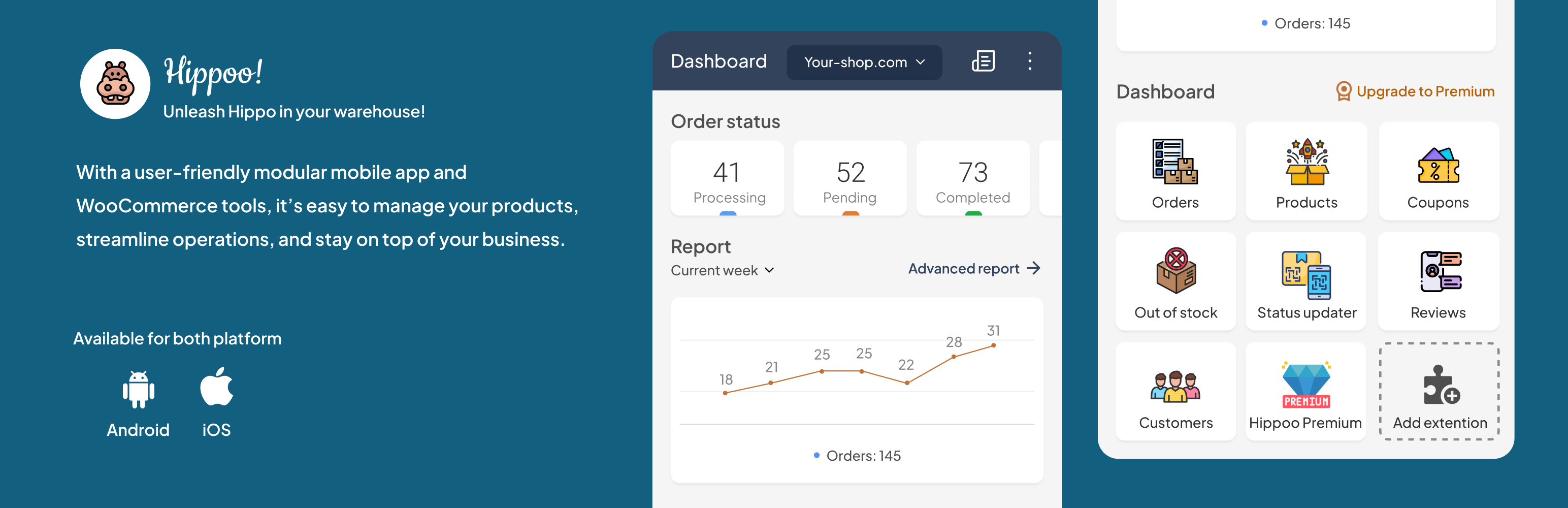 WordPress 外掛 Hippoo Mobile App for WooCommerce 的封面圖片。