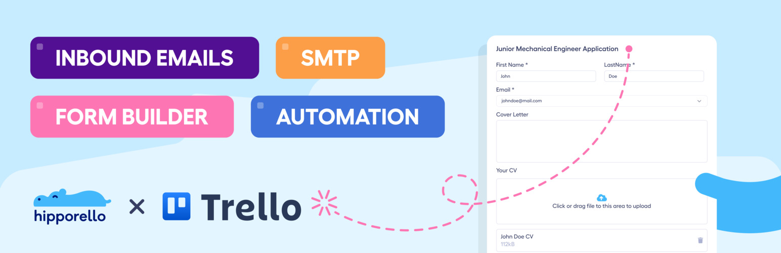 Trello-powered WP Forms, Form builder, SMTP, Emails by Hipporello