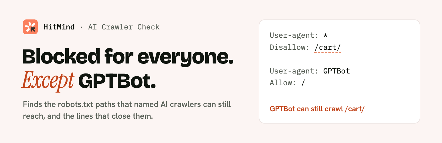 HitMind – AI Crawler Check