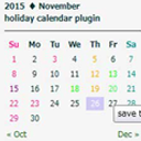 Holiday class post calendar logo