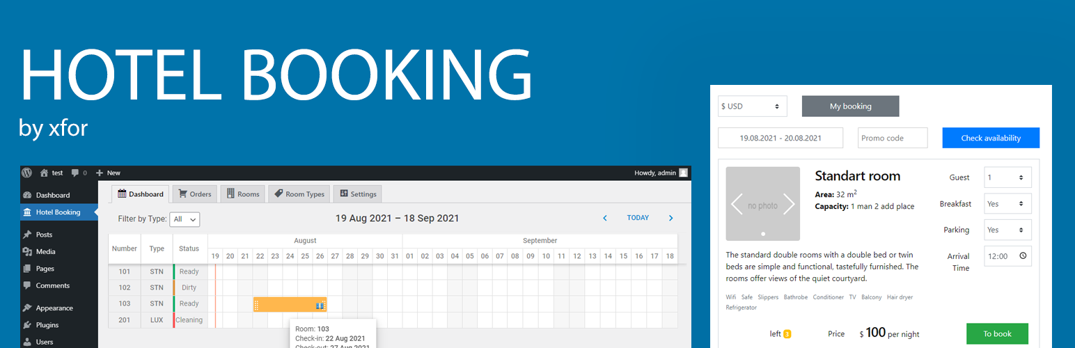 Hotel Booking by Xfor