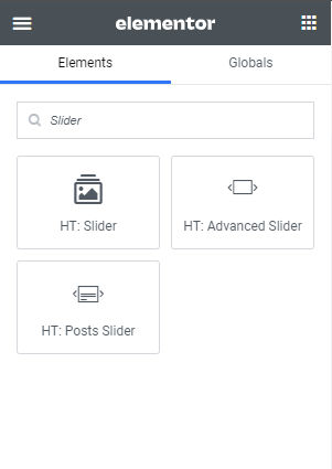 HT Slider Elementor Widget