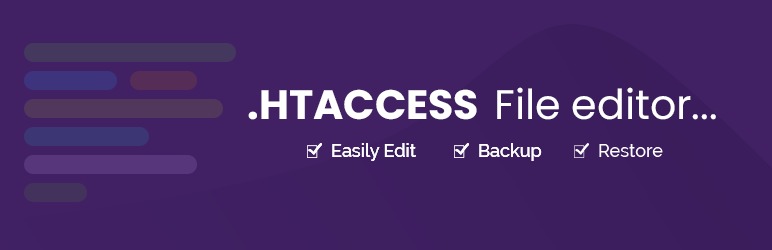 Htaccess File Editor – Easily Edit, Backup, Restore .htaccess file