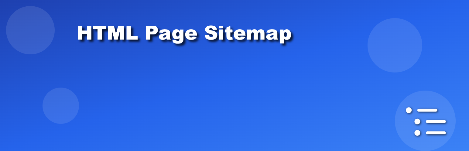 HTML Page Sitemap