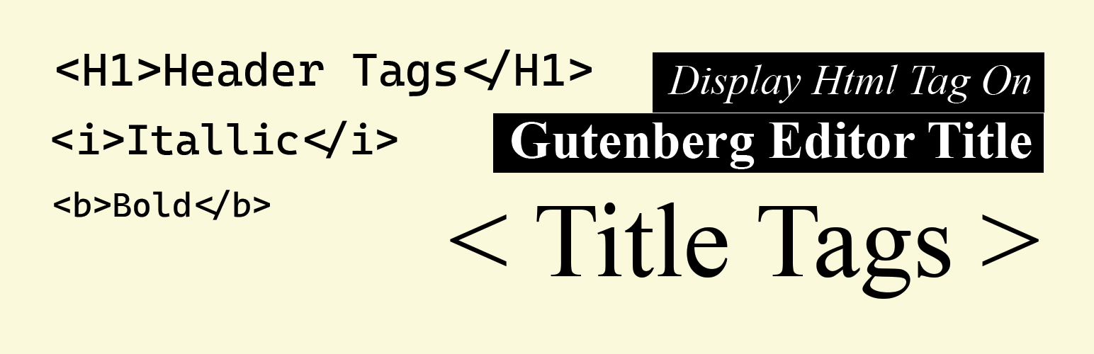 Title Tags