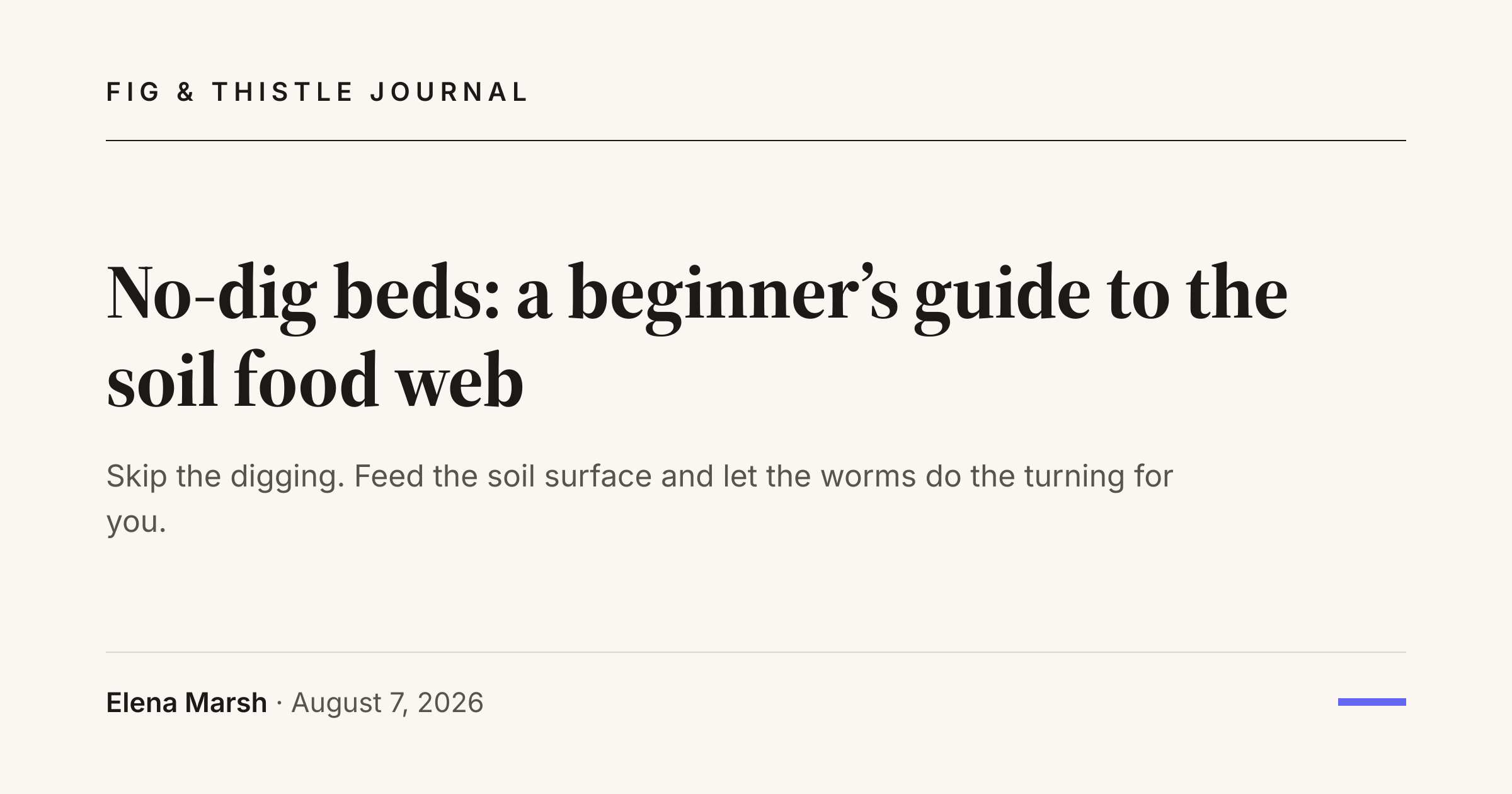 The Editorial design.