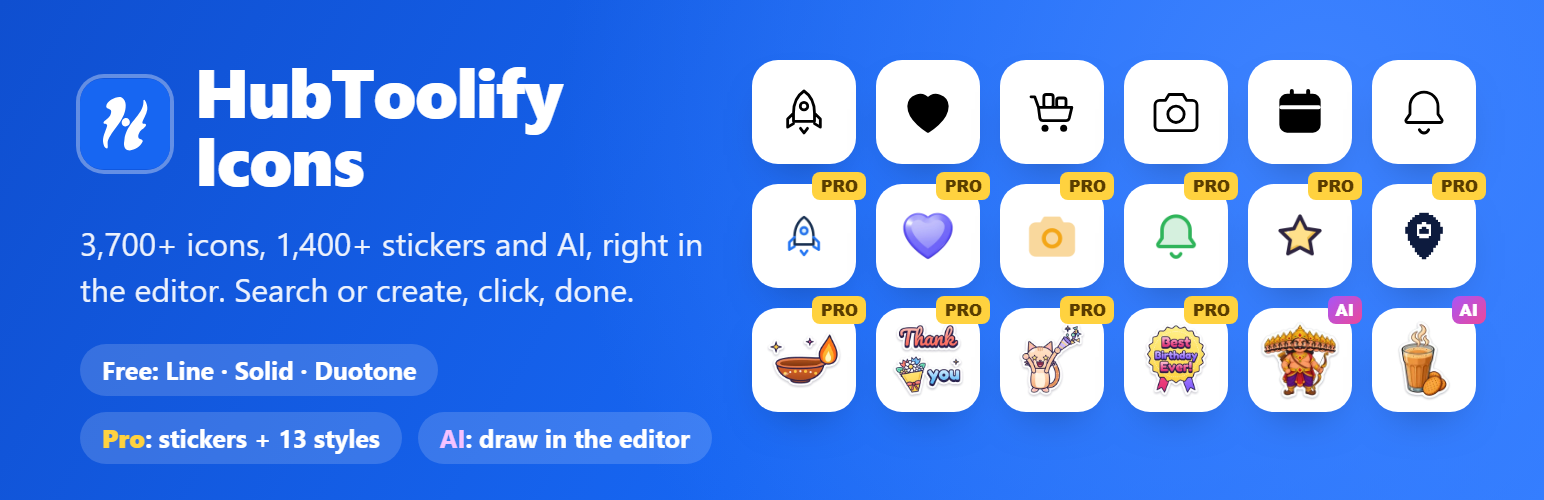 WordPress 外掛 HubToolify Icons 的封面圖片