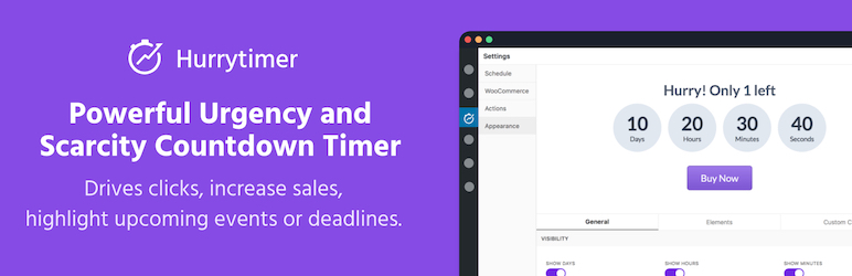 HurryTimer – An Scarcity and Urgency Countdown Timer for WordPress & WooCommerce
