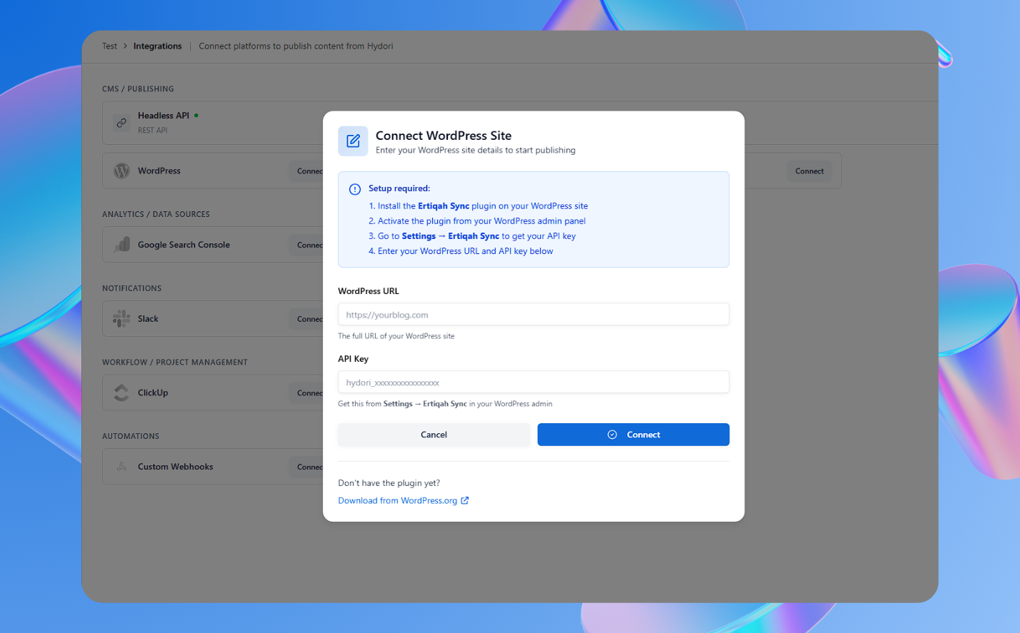 Hydori SEO – AI-Powered SEO Automation