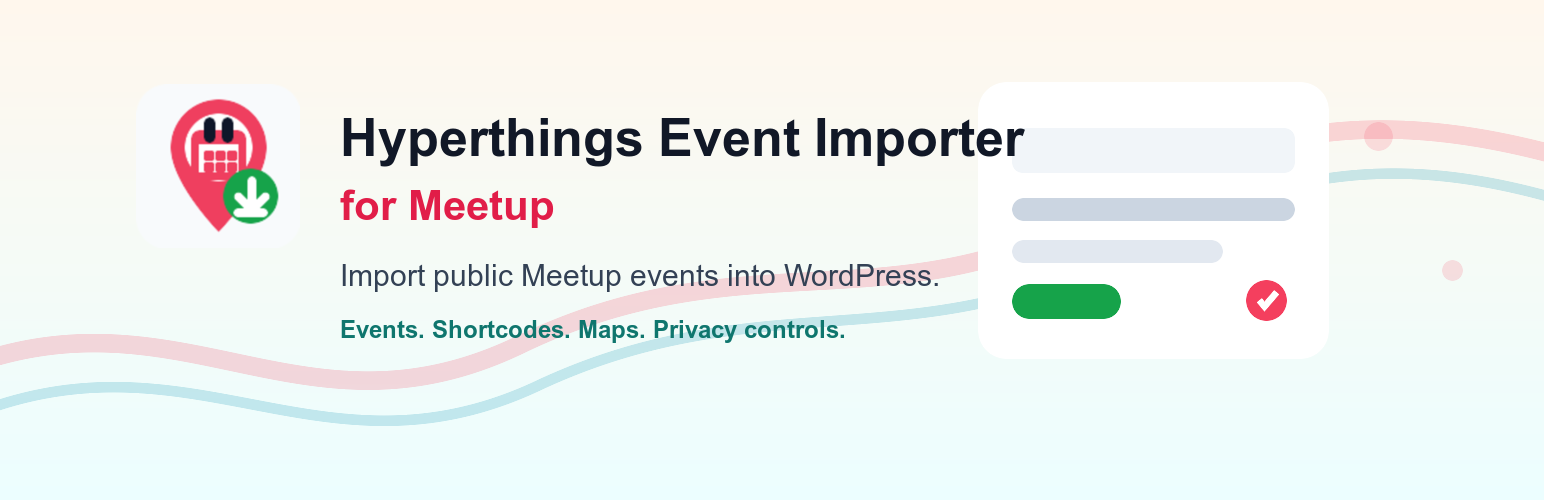 Hyperthings Event Importer for Meetup