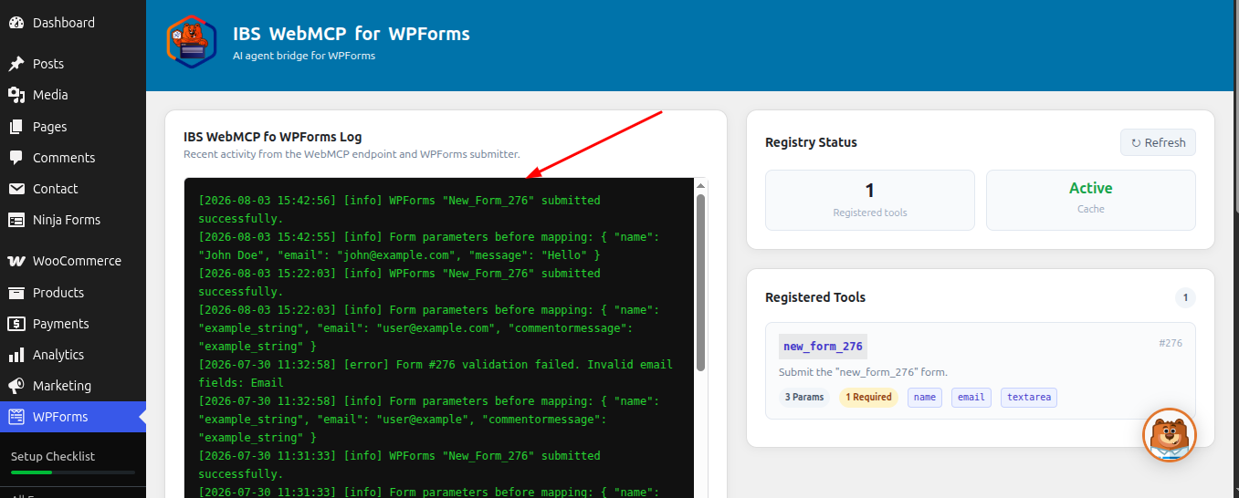 Plugin logs
