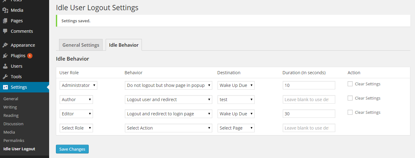 1 <strong>Admin Section</strong> Admin section to describe the behavior of each roles of users