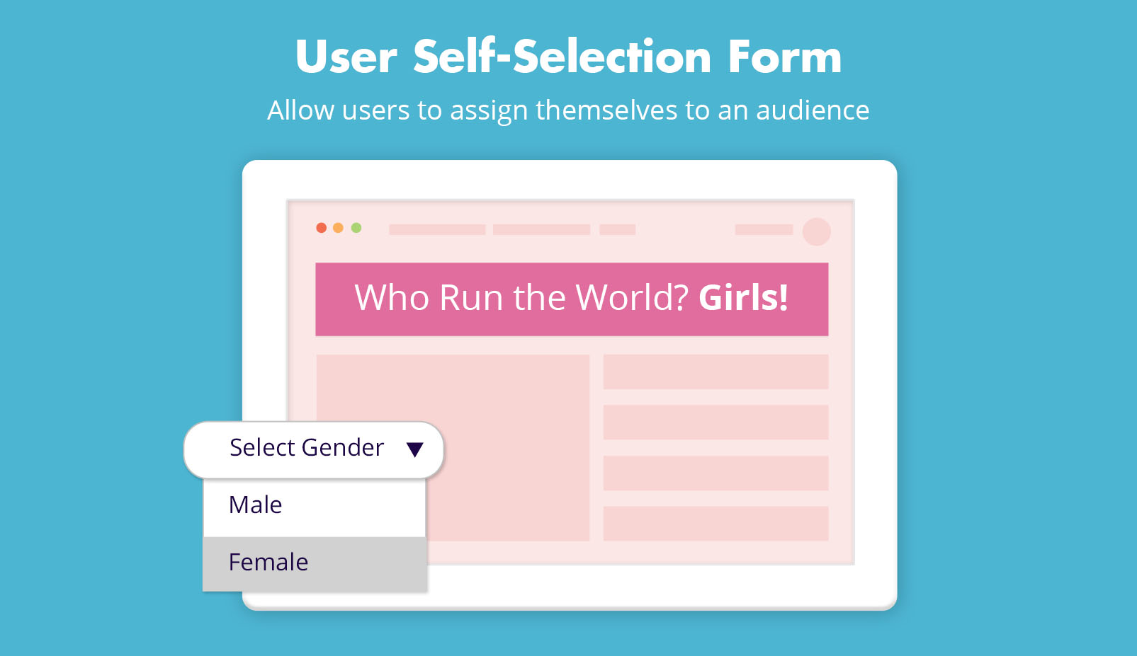 User-self selection field