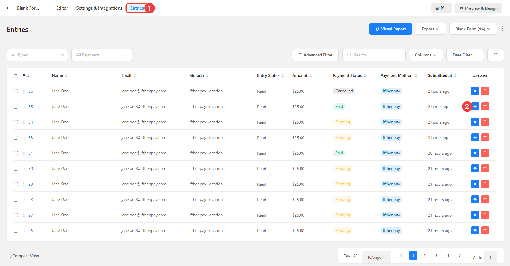 (Admin Only) Checking ifthenpay's created entries
