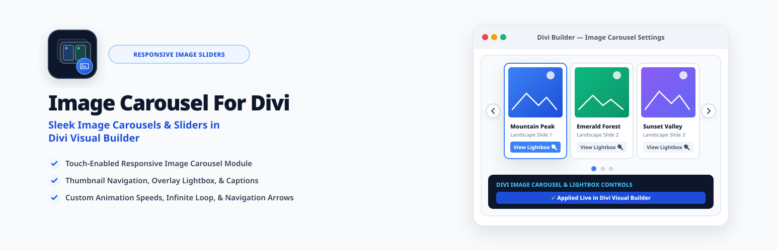 Image Carousel For Divi